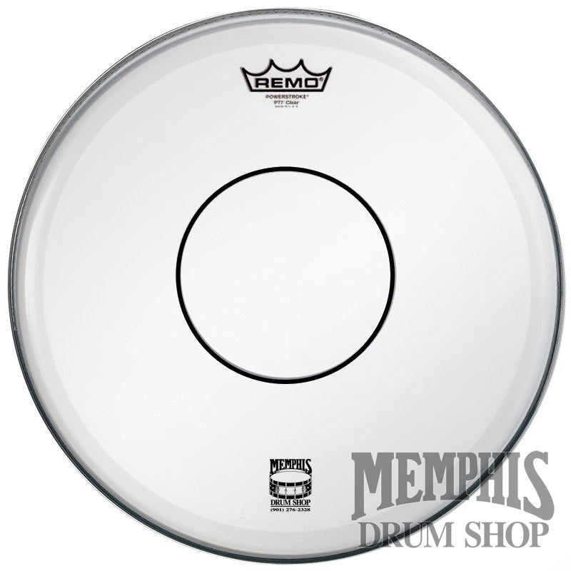 Remo Clear Powerstroke 77 15" Drumhead - Clear Dot