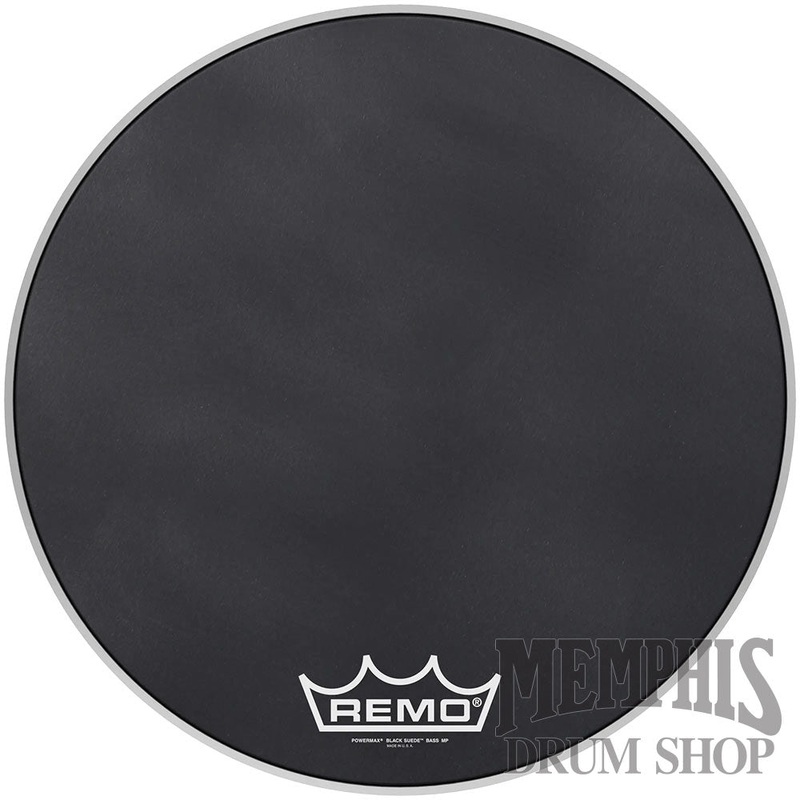 Remo Powermax Black Suede 20" Marching Bass Drumhead - Crimplock