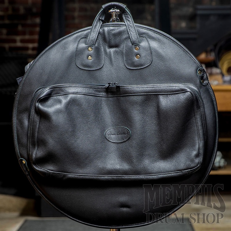 Glenn Cronkhite 24 Leather Cymbal Bag - Pebbled Black