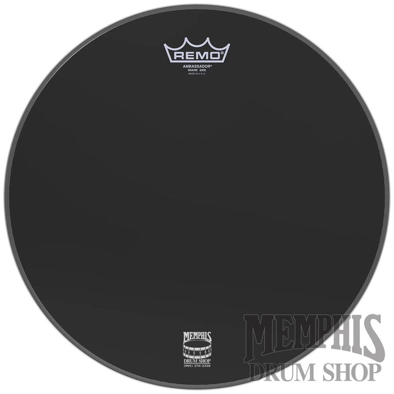 Remo Ebony Ambassador Snare Side 13" Marching Drumhead - No Collar