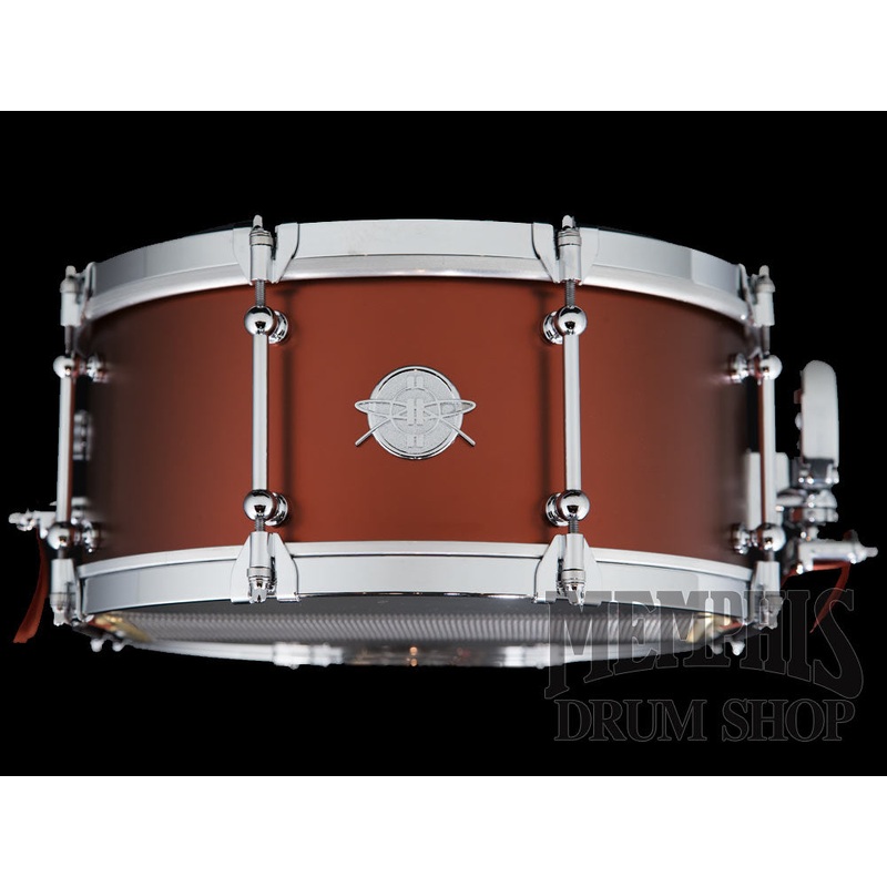 Dunnett Classic 14x6.5 Stainless Steel Snare Drum with Cold Rolled Hoops - Matte Bronze