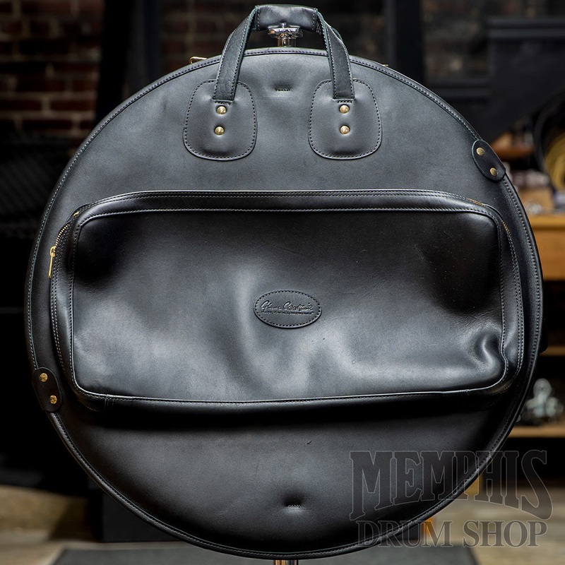 Glenn Cronkhite 22 Leather Cymbal Bag - Smooth Black