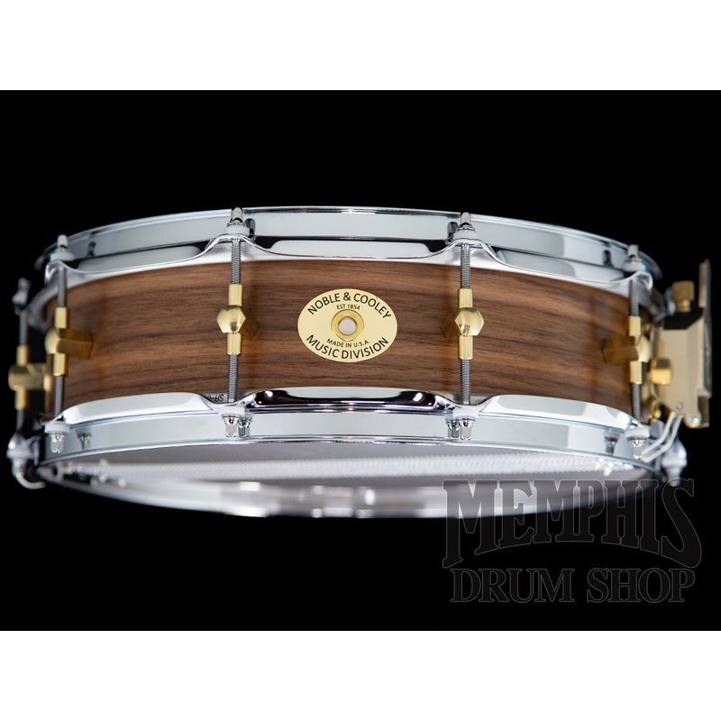 Noble & Cooley 14x4 Solid Shell Classic Walnut Snare Drum - Natural Oil