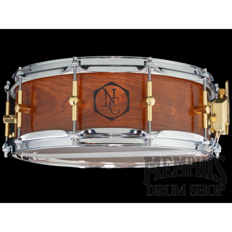 Noble & Cooley 14x5 Solid Shell Classic Cherry Snare Drum - Honey Maple Satin Oil