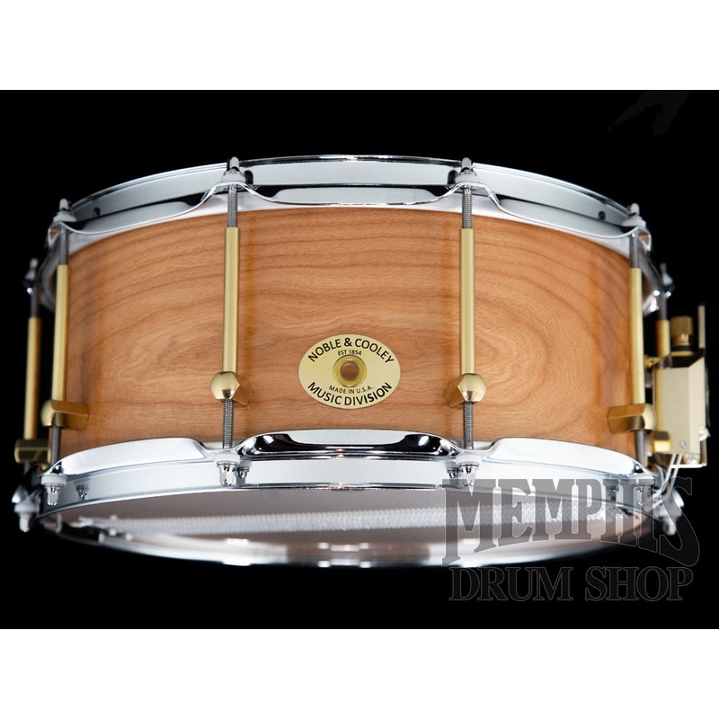 Noble & Cooley 14x6 Solid Shell Classic Cherry Snare Drum - Natural Satin Oil