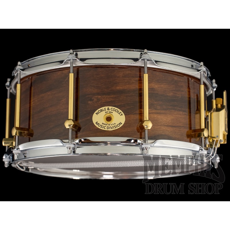 Noble & Cooley 14x6 Solid Shell Classic Walnut Snare Drum - Natural Gloss
