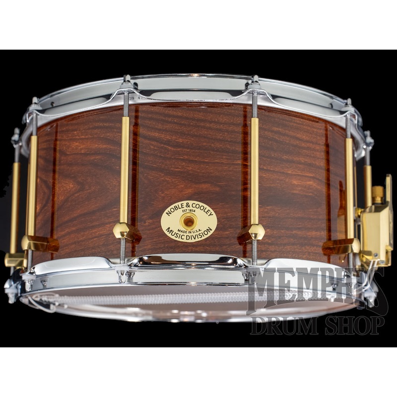 Noble & Cooley 14x7 Solid Shell Classic Cherry Snare Drum - Honey Maple Gloss
