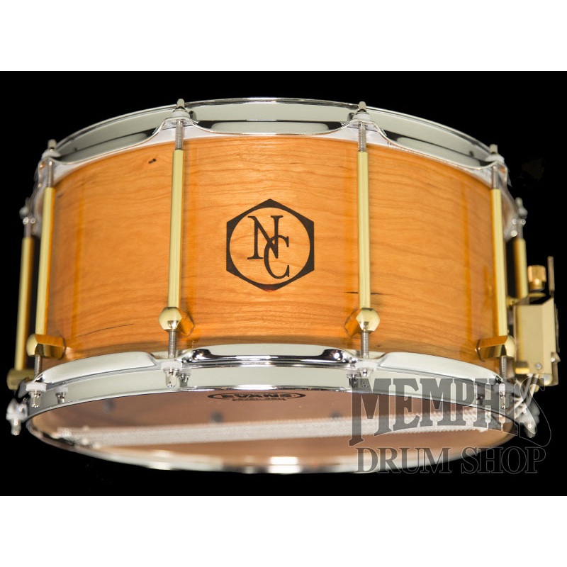 Noble & Cooley 14x7 Solid Shell Classic Cherry Snare Drum - Natural Gloss