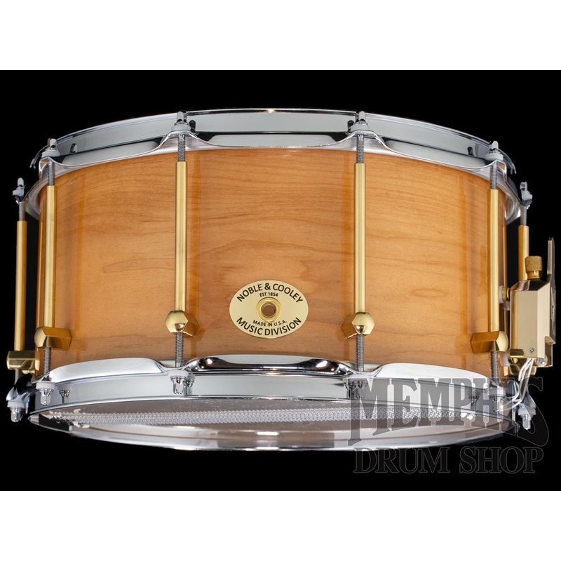 Noble & Cooley 14x7 Solid Shell Classic Maple Snare Drum - Natural Gloss