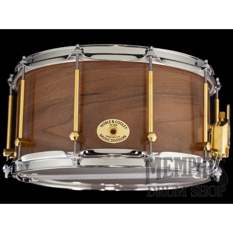 Noble & Cooley 14x7 Solid Shell Classic Walnut Snare Drum - Natural Satin Oil