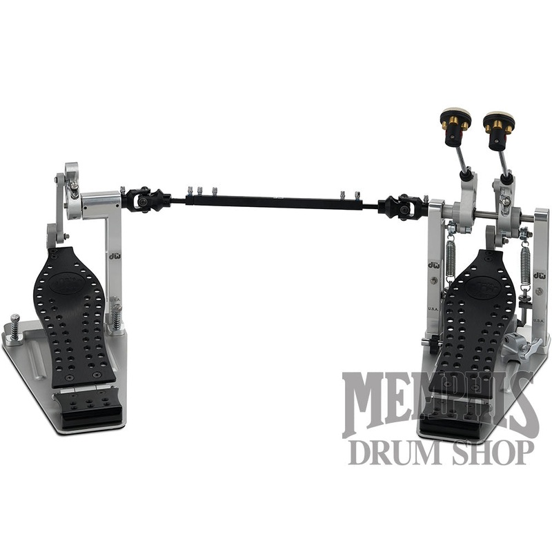 DW MFG Series Machined Direct Drive Double Bass Drum Pedal with Case - Black Edition