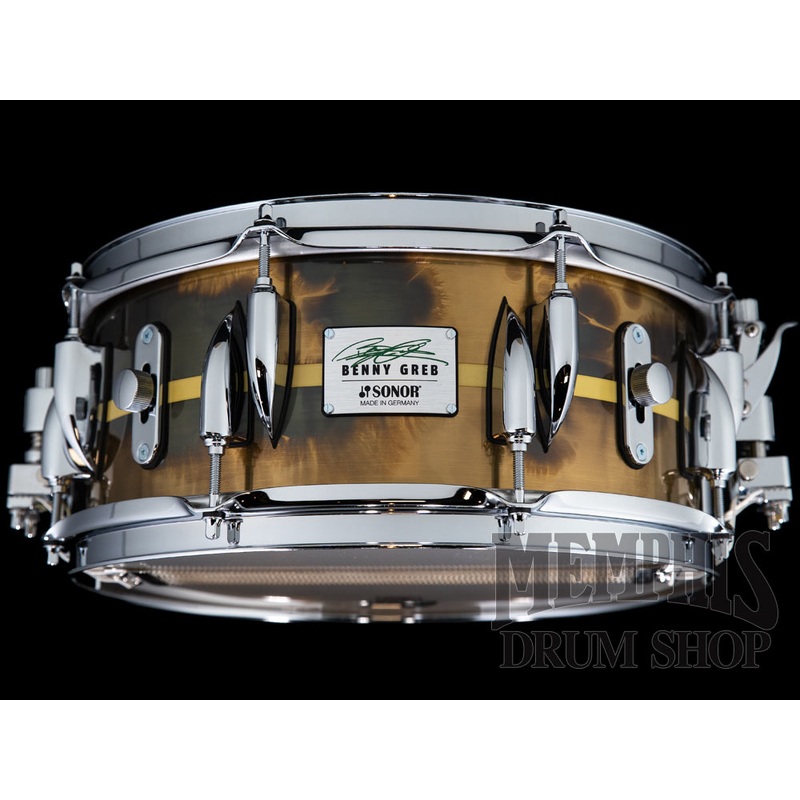 Sonor 13x5.75 Benny Greb Signature Brass Snare Drum - Vintage Brass
