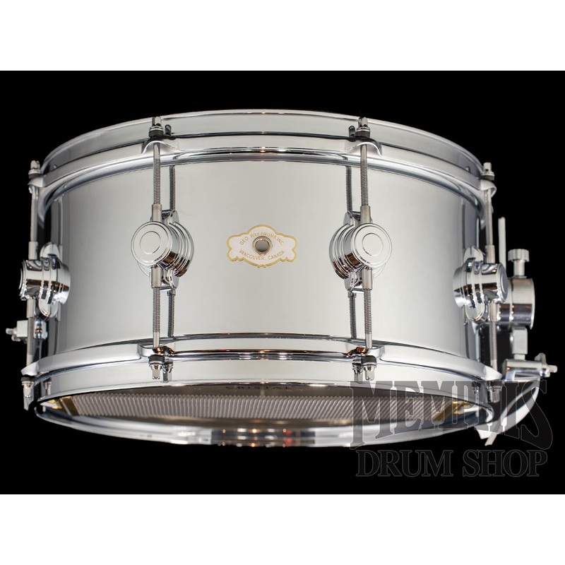 George H. Way 14x7 Hollywood Chrome Over Brass Snare Drum