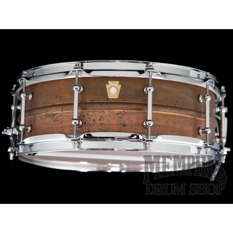 Ludwig 14x5 Raw Copperphonic Snare Drum with Tube Lugs