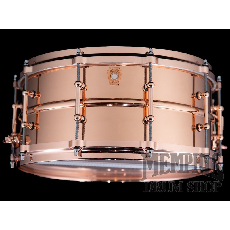 Ludwig 14x6.5 Copperphonic Snare Drum with Copper Hardware and Tube Lugs