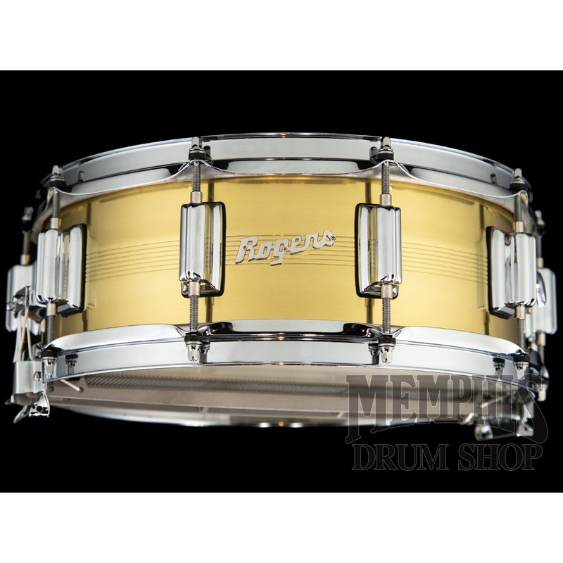 Rogers 14x5 Dyna-Sonic 7-Line Brass Snare Drum
