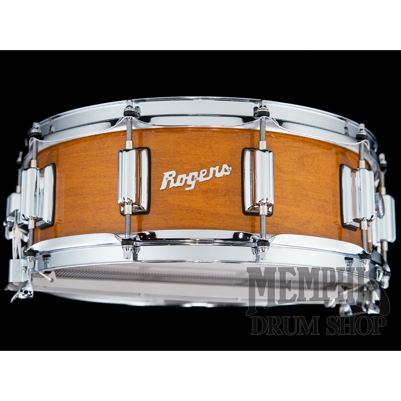 Rogers 14x5 Dyna-Sonic Limited Custom Snare Drum with Beavertail Lugs - Fruitwood Stain