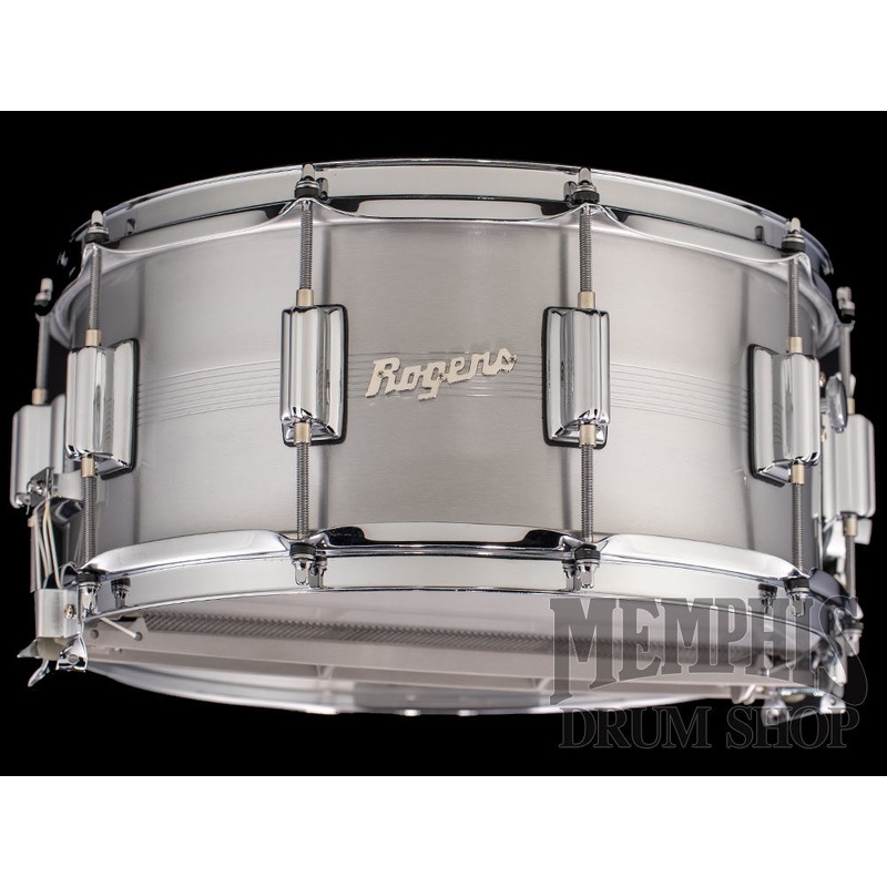 Rogers 14x6.5 Dyna-Sonic 7-Line Aluminum Snare Drum