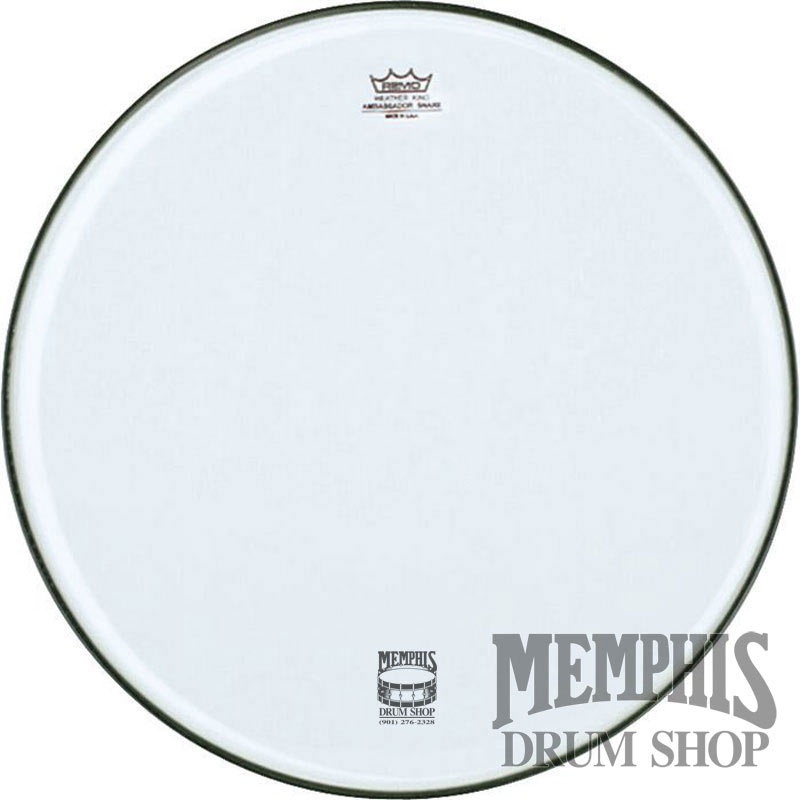 Remo Clear Ambassador Snare Side 14" Marching Drumhead - No Collar