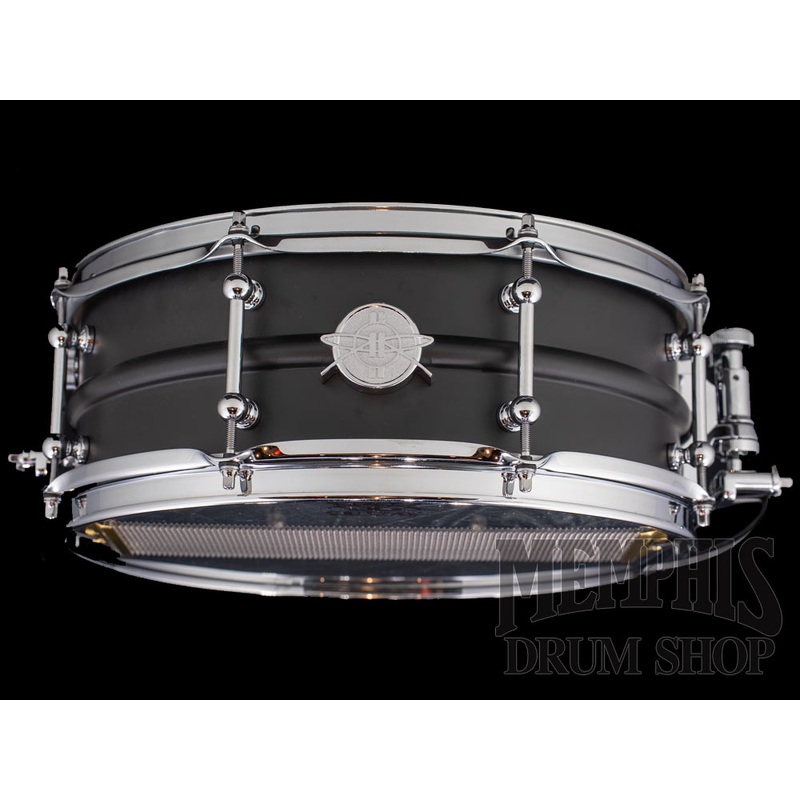 Dunnett Classic 14x5.5 Model 2N Carbon Steel Snare Drum - Matte Black