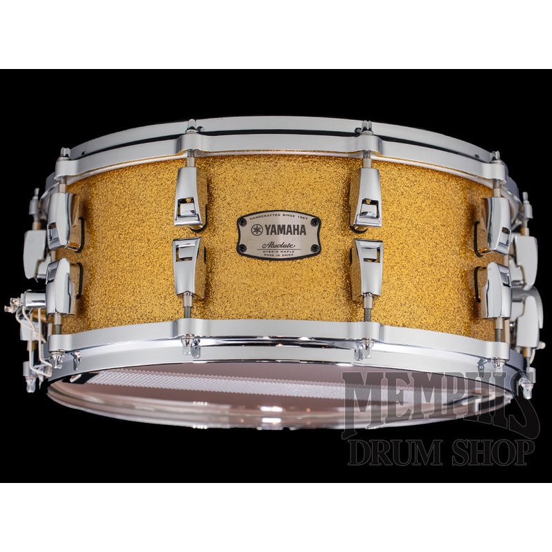 Yamaha 14x6 Absolute Hybrid Maple Snare Drum - Gold Champagne Sparkle