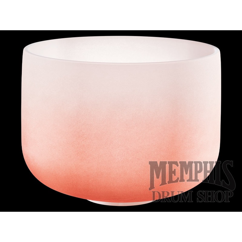 Meinl Sonic Energy Crystal Singing Bowl Colour-Frosted 13", Orange, Note D4, Sacral Chakra