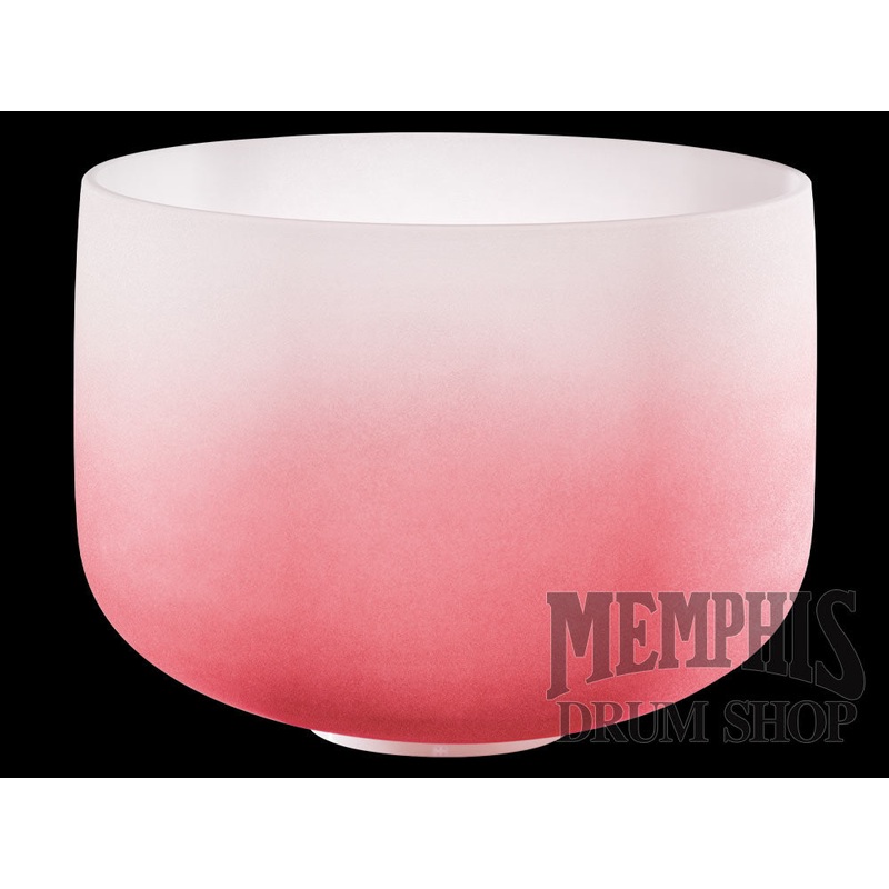 Meinl Sonic Energy Crystal Singing Bowl Colour-Frosted 14", Red, Note C4, Root Chakra