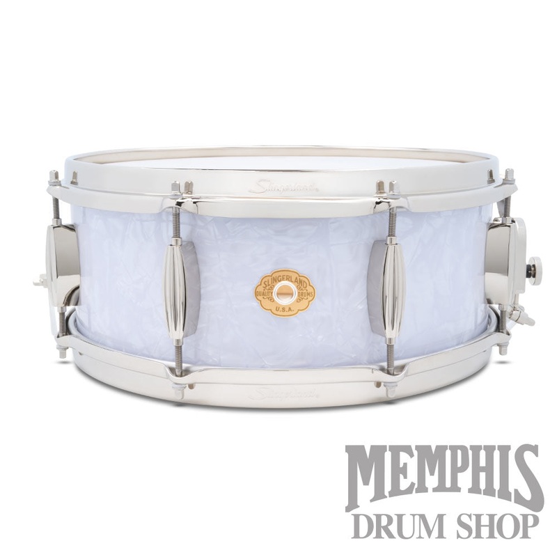 Slingerland 14x5.5 Radio King Artist Snare Drum - White Marine Pearl