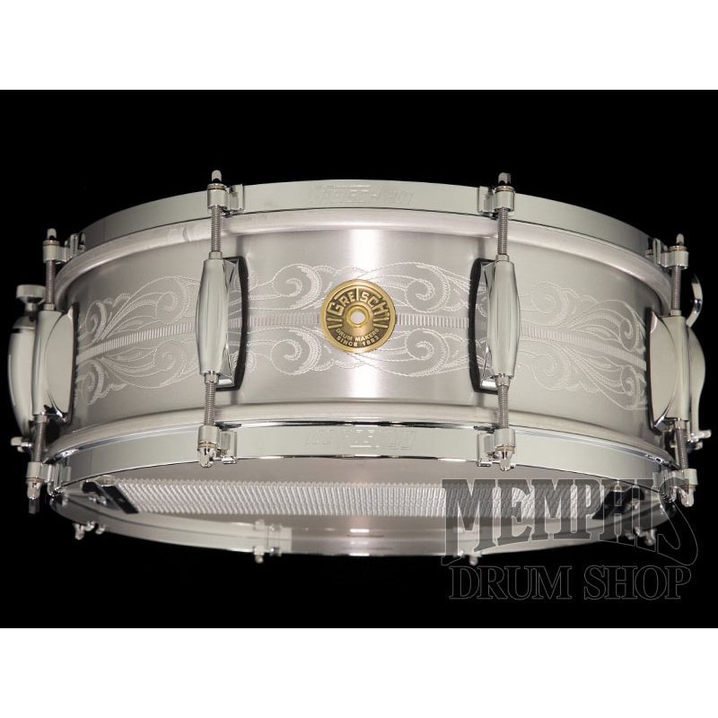 Gretsch 14x5 135th Anniversary Engraved Aluminum Snare Drum
