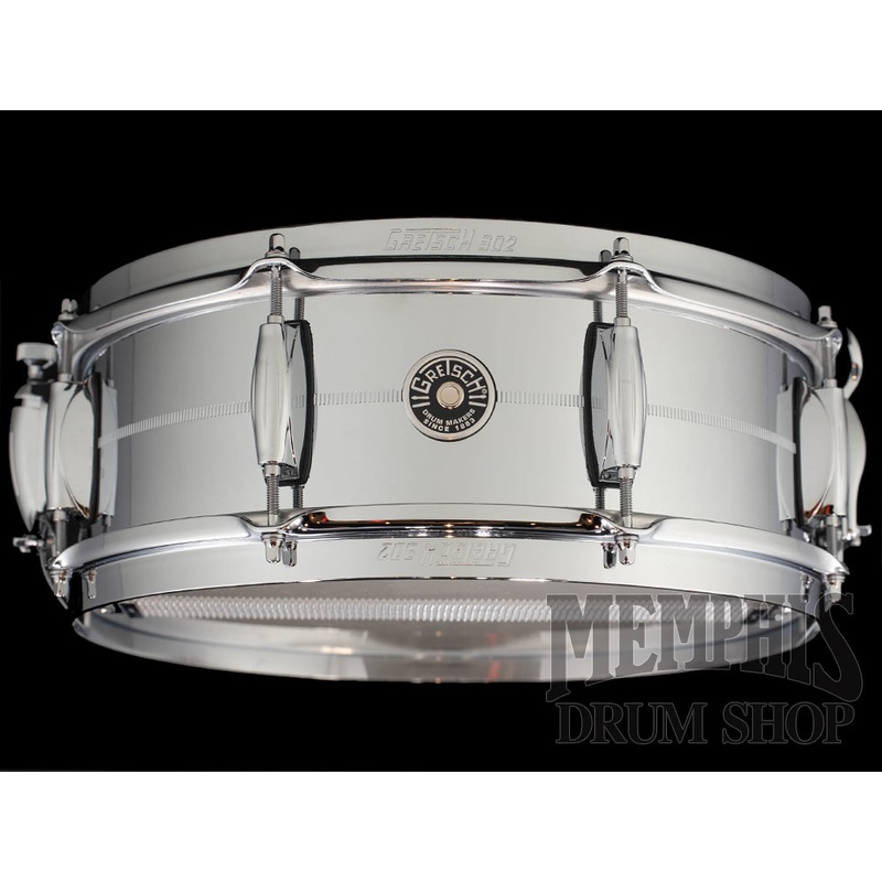 Gretsch 14x5 Brooklyn Chrome Over Brass Snare Drum