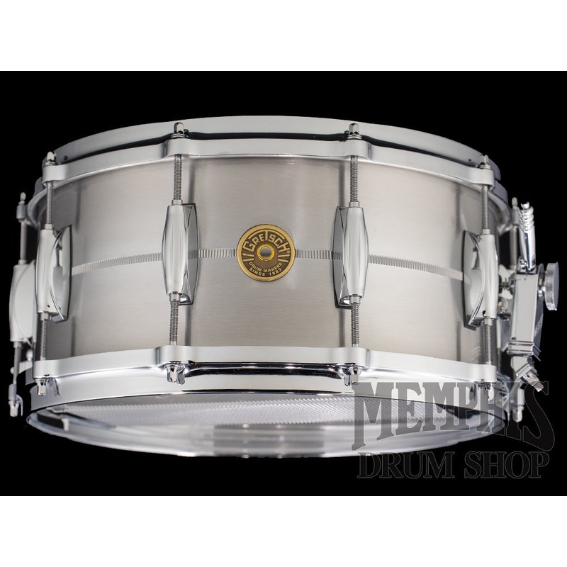 Gretsch 14x6.5 USA Custom Solid Aluminum Snare Drum with Micro-Sensitive Throw-Off