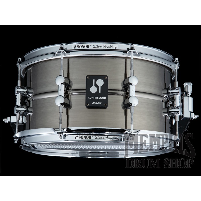 Sonor 13x7 Kompressor Series Black Nickel Plated Brass Snare Drum
