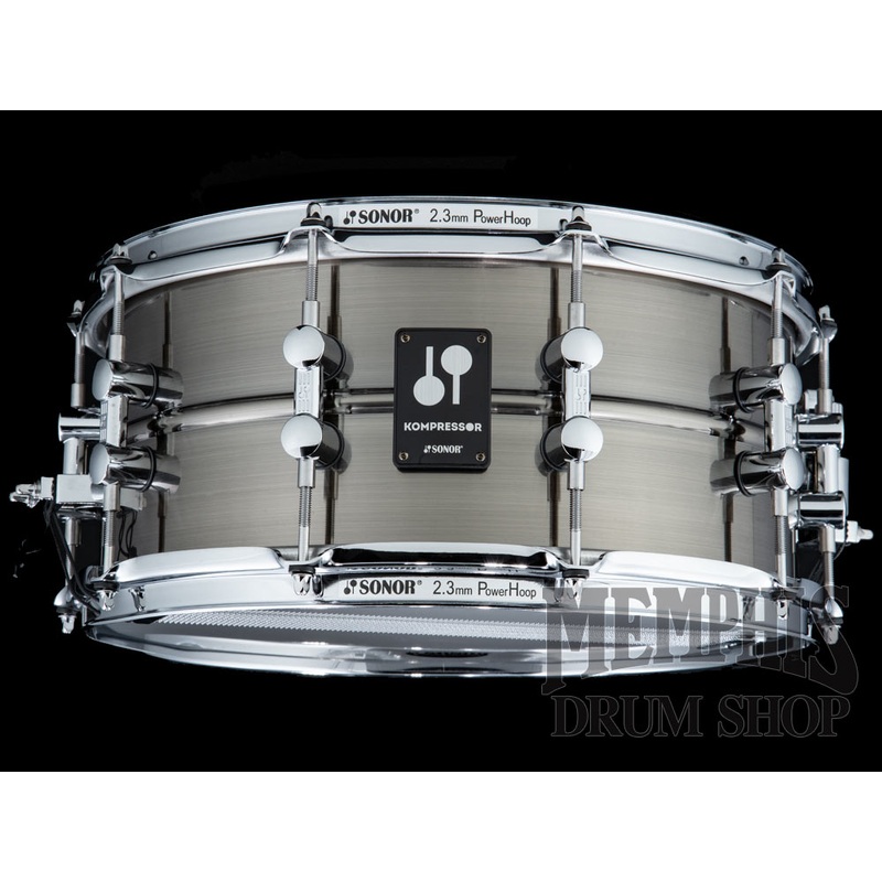 Sonor 14x6.5 Kompressor Series Black Nickel Plated Brass Snare Drum
