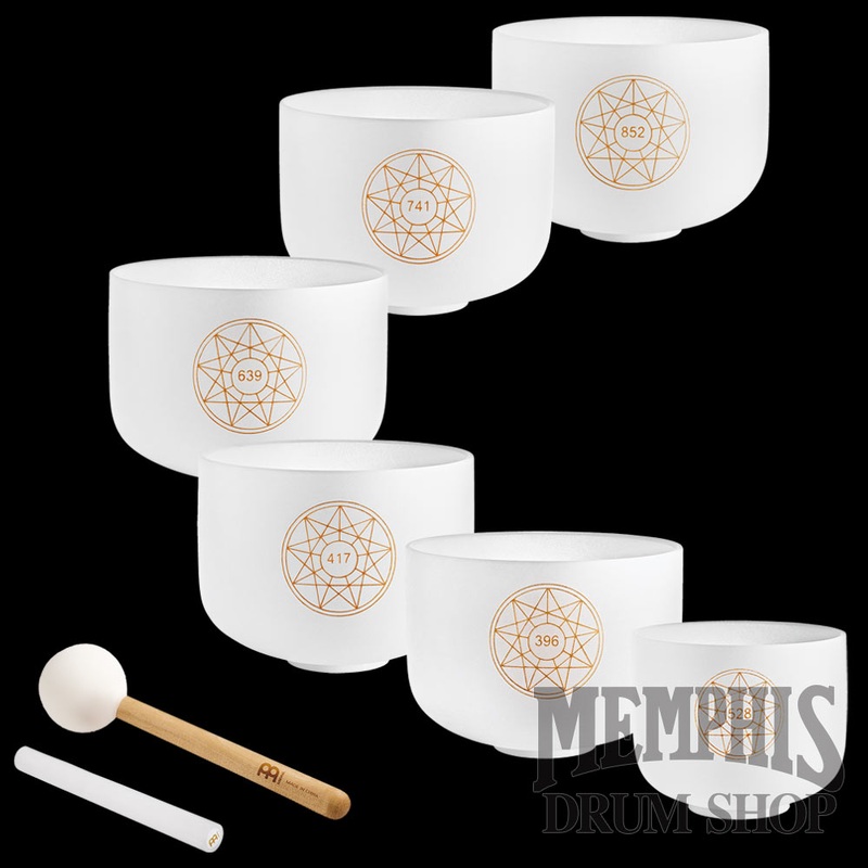 Meinl Sonic Energy Solfeggio Crystal Singing Bowl   6-Piece Set