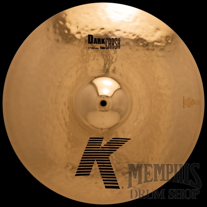 Zildjian 17" K Dark Thin Crash Cymbal - Brilliant