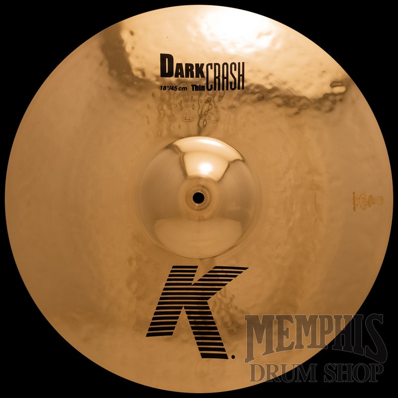 Zildjian 18" K Dark Thin Crash Cymbal - Brilliant