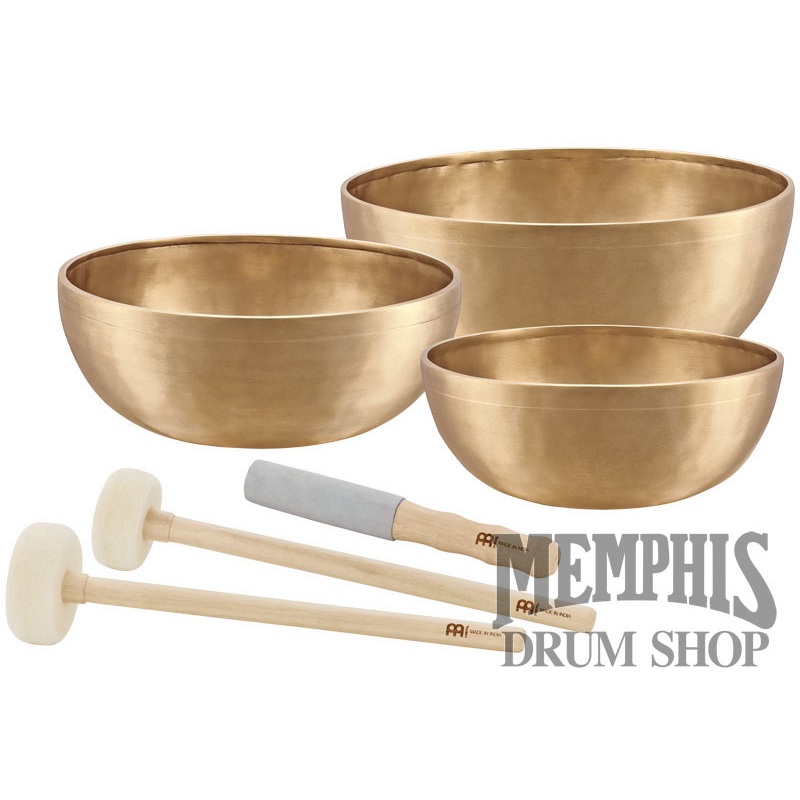 Meinl Sonic Energy Energy Therapy Singing Bowl 3-Piece Set with Mallets, 1400/1800/2200