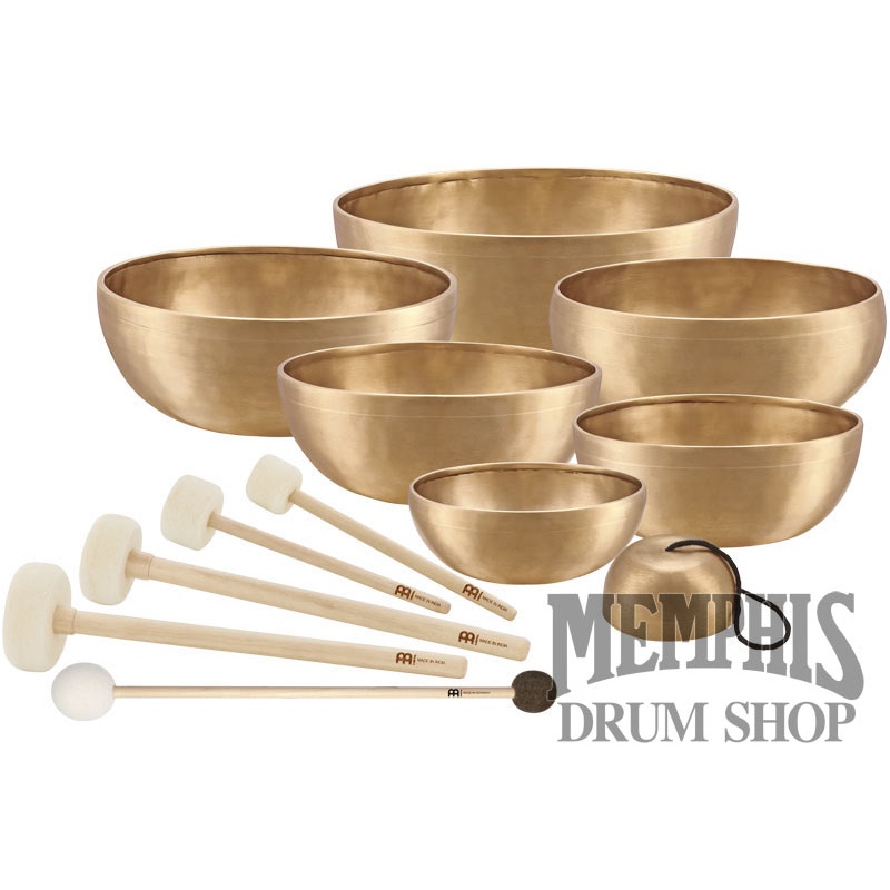 Meinl Sonic Energy Singing Bowl 7-Piece Chakra Set with Mallets, 250/700/1000/1400/1500/1800/2200