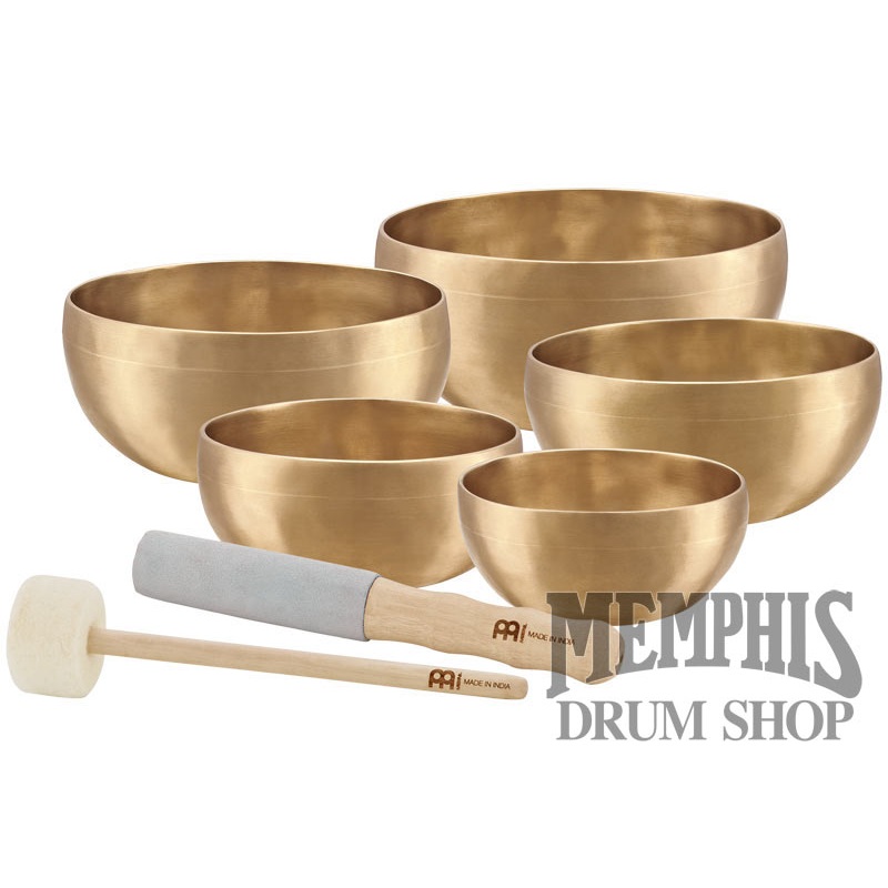 Meinl Sonic Energy Universal Singing Bowl 5-Piece Set with Mallets, 400/500/600/700/750