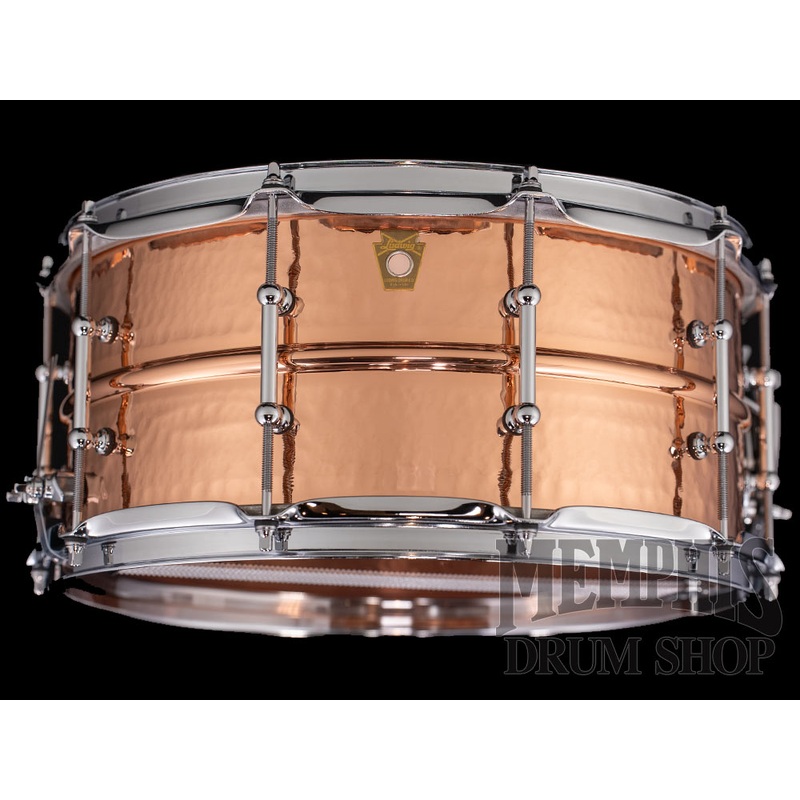 Ludwig 14x6.5 Copperphonic Hammered Snare Drum with Tube Lugs