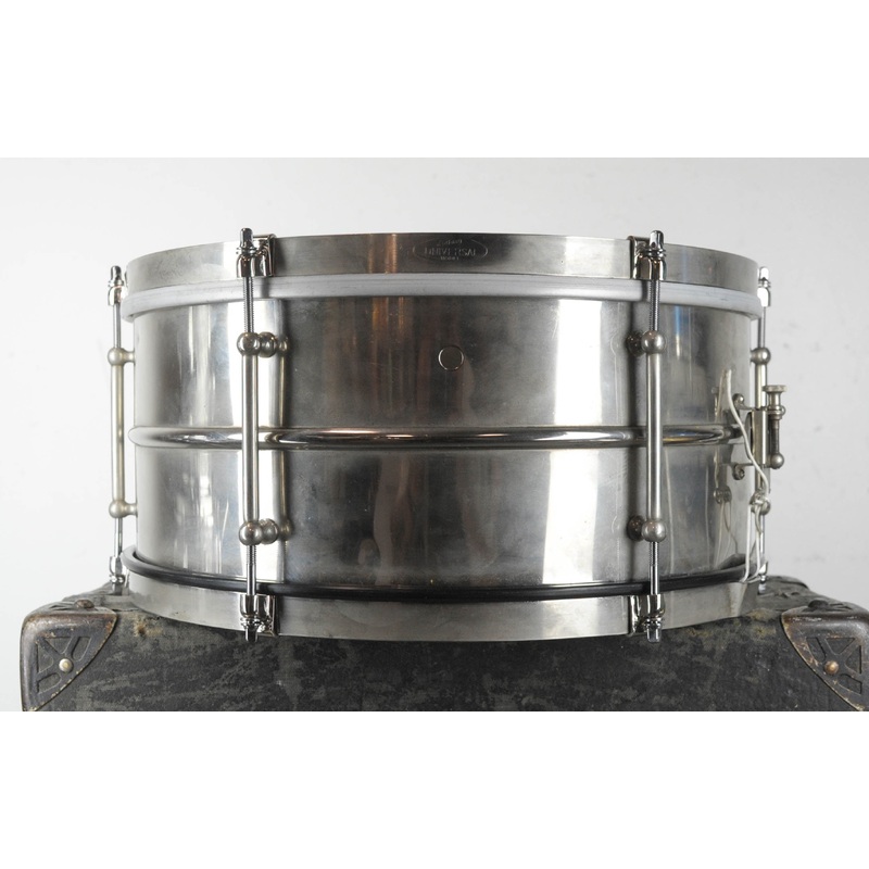 1920s Ludwig 6.5x14 Universal Nickel Over Brass Snare Drum