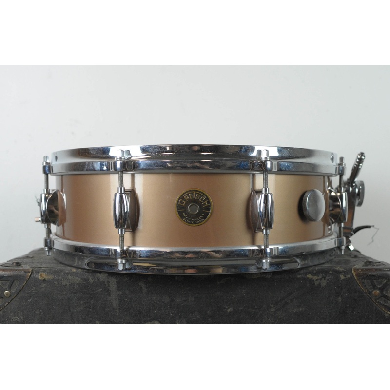 1950s Gretsch 4x14 Progressive Jazz Copper Mist Snare Drum