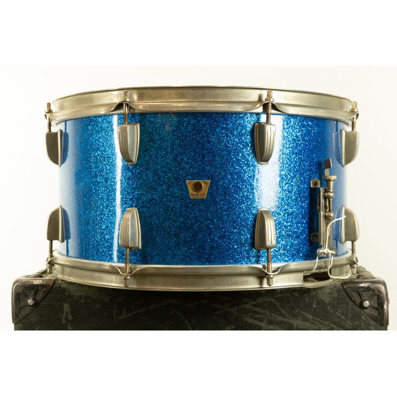 1960 Ludwig 8x15 Blue Sparkle Festival Model School Concert Drum