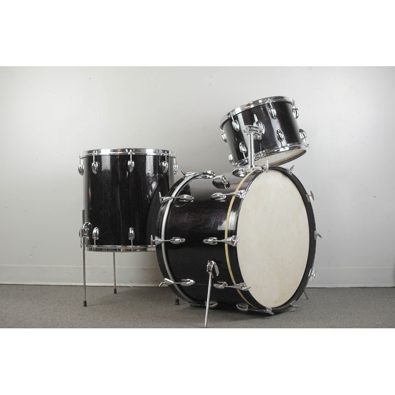 1965 Slingerland Gene Krupa Deluxe Black Sparkle Drum Set