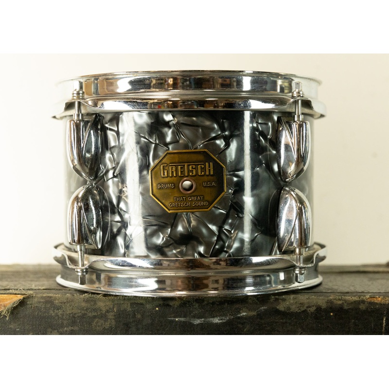 1970s Gretsch 6x8" Black Diamond Pearl Tom