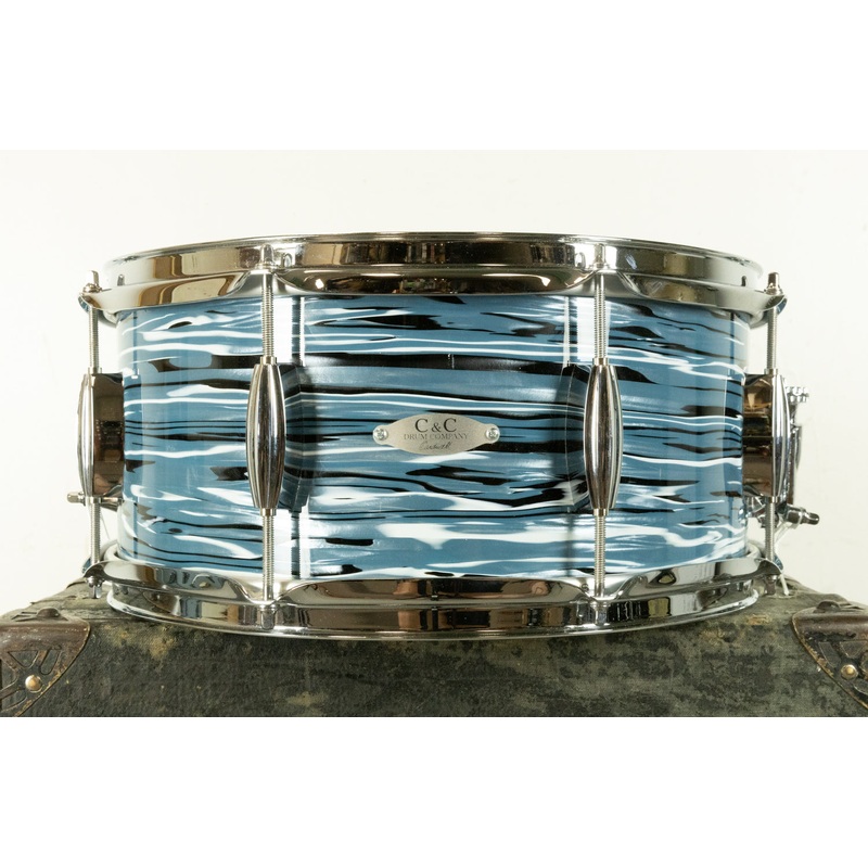 C&C Drum Co 6x14 "Bowling Ball" Mahogany Poplar Mahogany Snare Drum