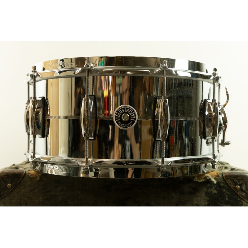 Gretsch 6.5x14 Brooklyn Chrome over Brass Snare Drum