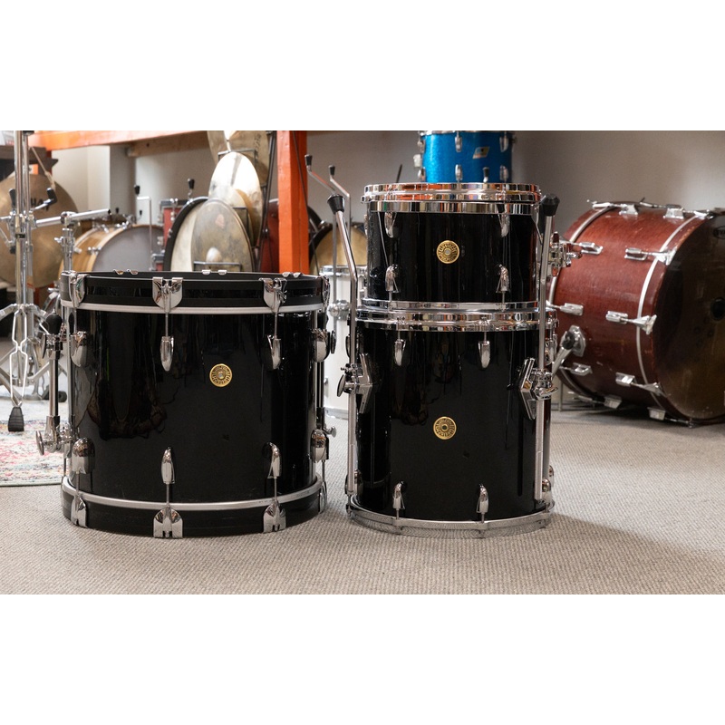 Gretsch USA Black Nitron Bop Drum Set 14x18 8x12 and 14x14