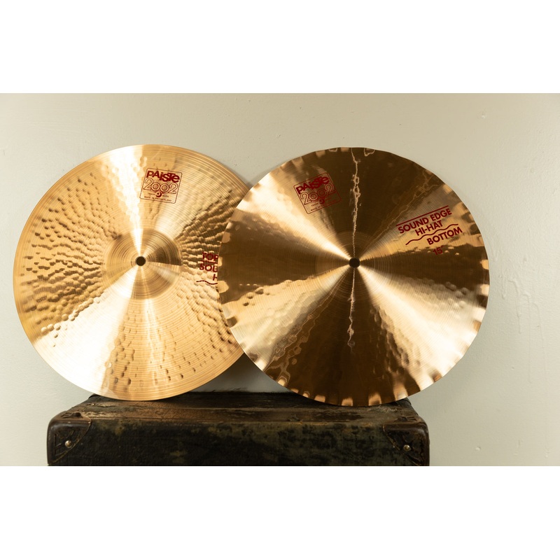 Paiste 15" 2002 Sound Edge Hi-hat Cymbals 1141g 1241g