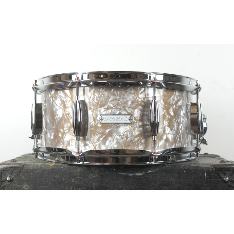 Standard Drum Co 6x13 Gold Dust Pearl Mahogany Snare Drum